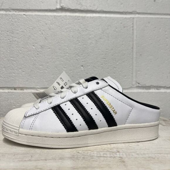 M 4 WMN 5.5 Adidas Originals Superstar Mule Shoes White/Black FX5851 slip on main image 7